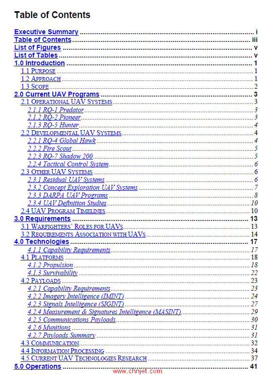 《Unmanned Aerial Vehicles (UAV)Roadmap (2000-2025)》