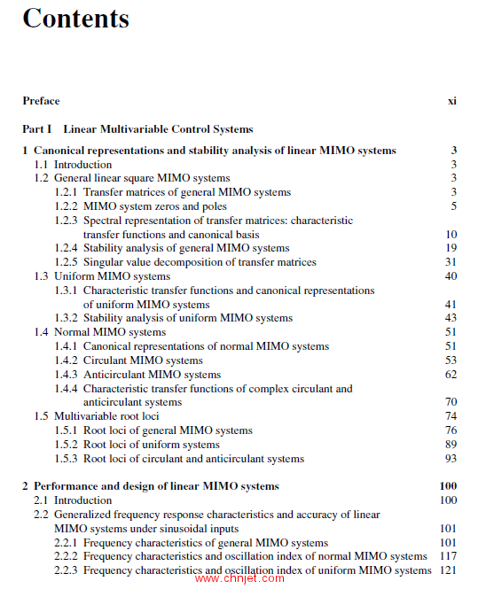 《Linear and Nonlinear Multivariable Feedback Control: A Classical Approach》