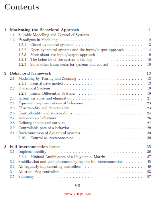 《Modelling and Control of Dynamical Systems: Numerical Implementation in a Behavioral Framework》