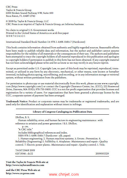 《Human Reliability, Error, and Human Factors in Engineering Maintenance: with Reference to Aviation ...