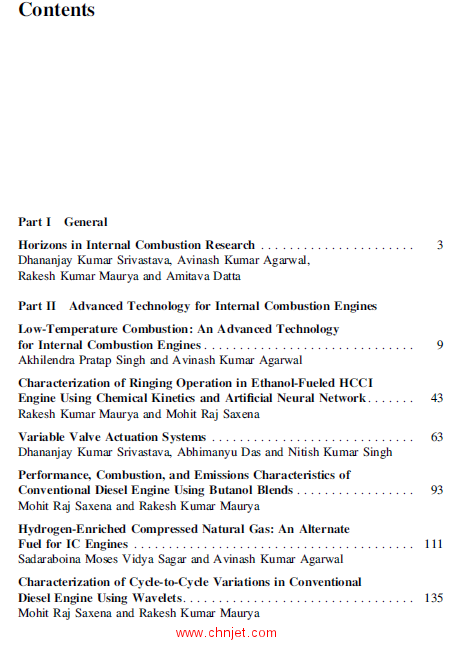 《Advances in Internal Combustion Engine Research》