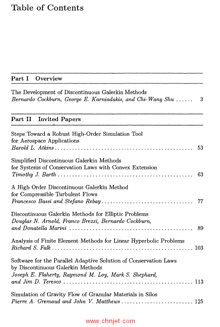 《Discontinuous Galerkin Methods: Theory, Computation and Applications》