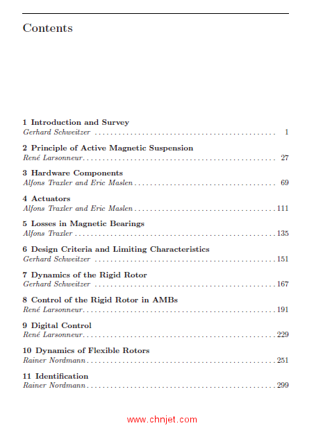 《Magnetic Bearings: Theory, Design, and Application to Rotating Machinery》