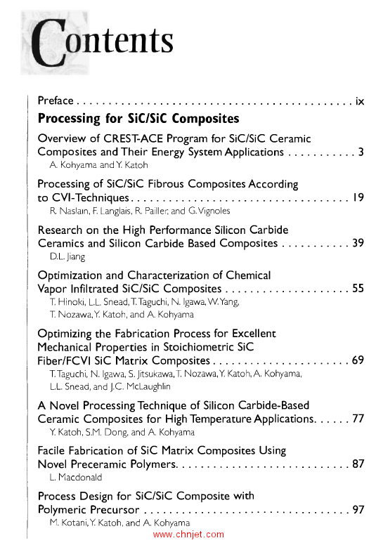 《Advances in SiC / SiC Ceramic Composites: Developments and Applications in Energy Systems》