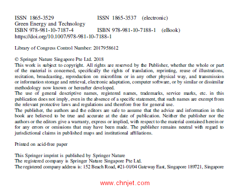 《Sustainable Energy Technology and Policies：A Transformational Journey, Volume 1》