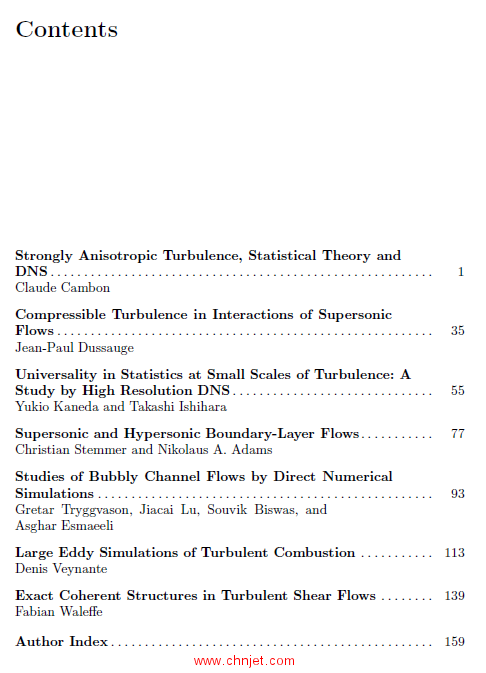 《Turbulence and Interactions：Keynote Lectures of the TI 2006 Conference》