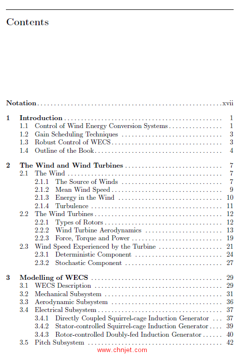 《Wind Turbine Control Systems：Principles,Modelling and Gain Scheduling Design》