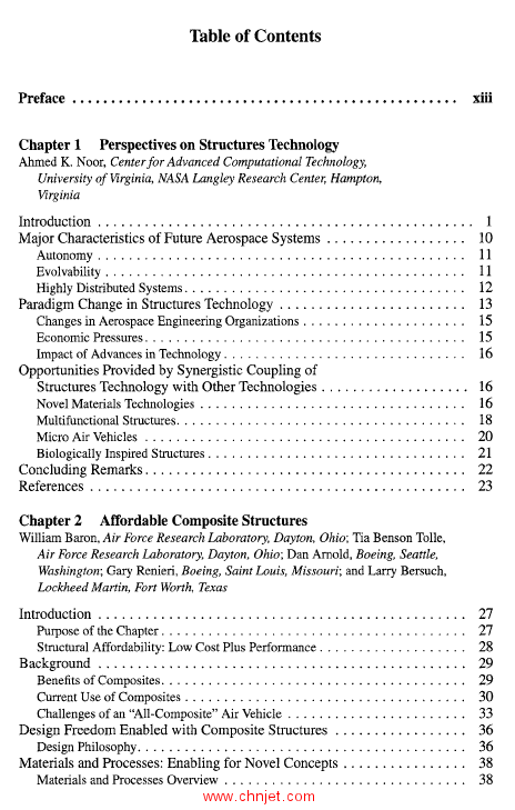 《Structures Technology for Future Aerospace Systems》