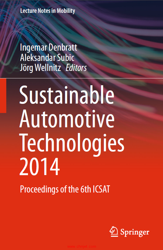 《Sustainable Automotive Technologies 2014: Proceedings of the 6th ICSAT》