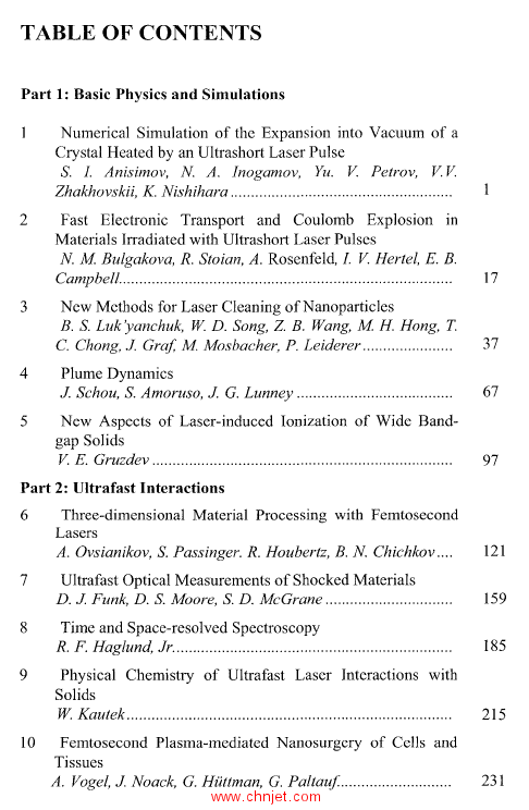 《Laser Ablation and its Applications》