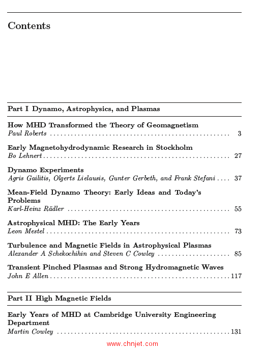 《Magnetohydrodynamics: historical evolution and trends》
