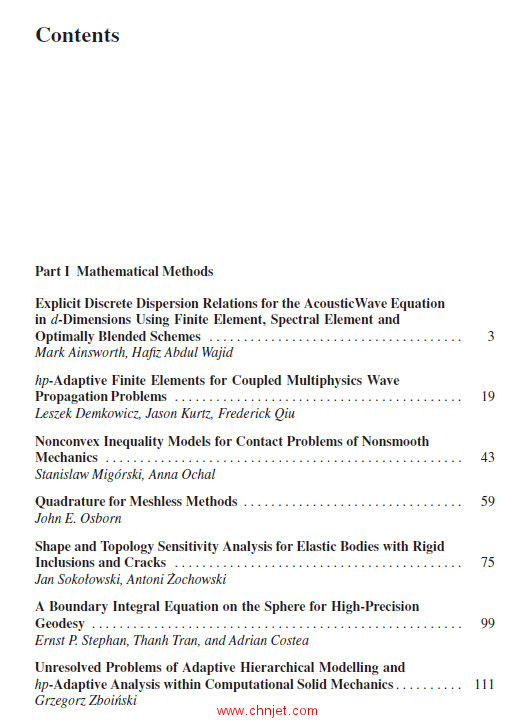 《Computer Methods in Mechanics：Lectures of the CMM 2009》