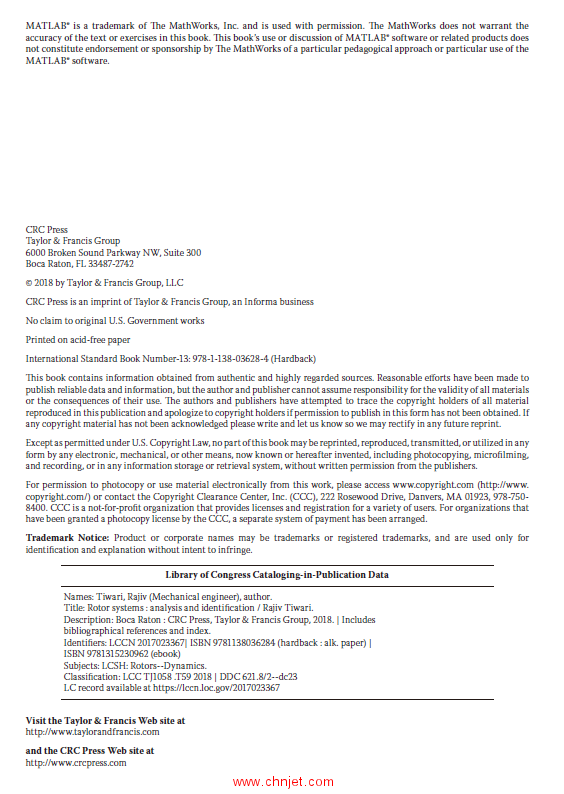 《Rotor Systems：Analysisand Identification》
