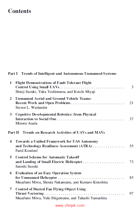 《Autonomous Control Systems and Vehicles：Intelligent Unmanned Systems》