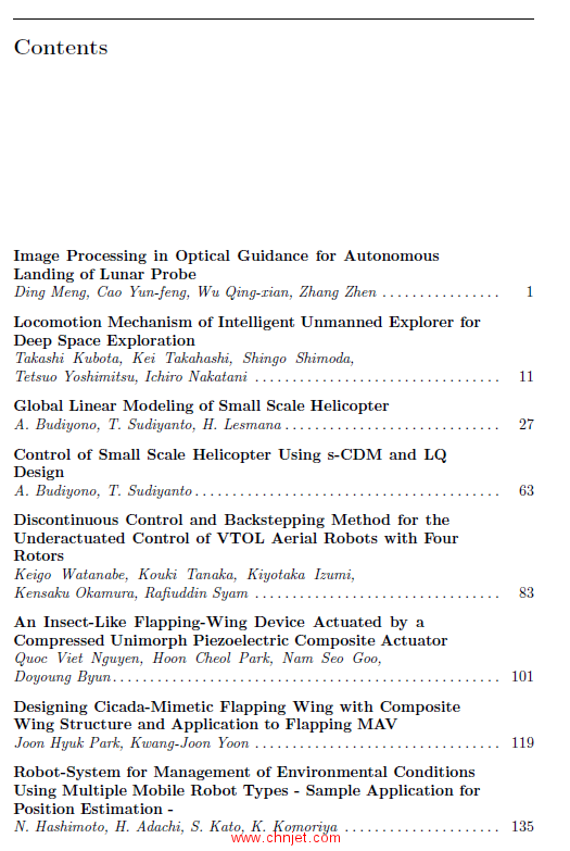 《Intelligent Unmanned Systems：Theory and Applications》