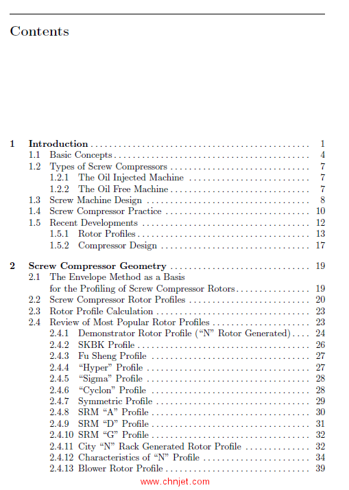 《Screw Compressors：Mathematical Modelling and Performance Calculation》