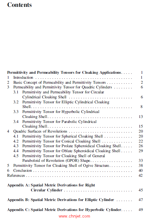 《Permittivity and Permeability Tensors for Cloaking Applications》