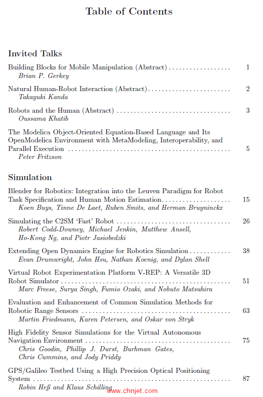 《Simulation, Modeling,and Programming for Autonomous Robots：Second International Conference, SIMPA ...