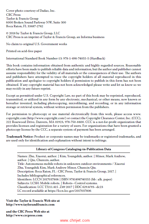 《Autonomous Mobile Robots in Unknown Outdoor Environments》