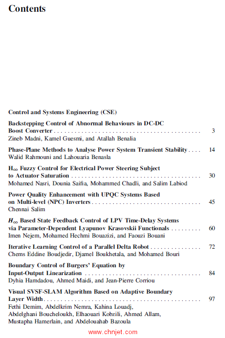 《Advanced Control Engineering Methods in Electrical Engineering Systems》