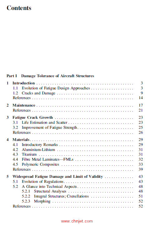 《Damage Tolerance of Metallic Aircraft Structures：Materials and Numerical Modelling》