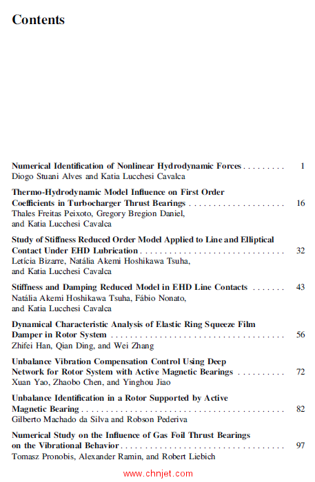 《Proceedings of the 10th International Conference on Rotor Dynamics – IFToMM》卷1卷2卷3