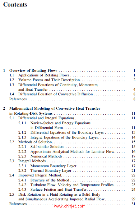 《Modelling of Convective Heat and Mass Transfer in Rotating Flows》