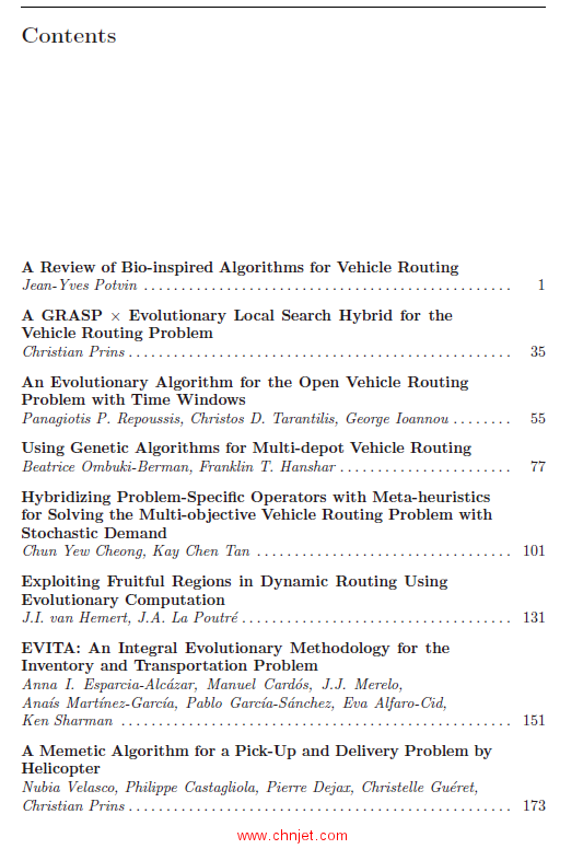 《Bio-inspired Algorithms for the Vehicle Routing Problem》