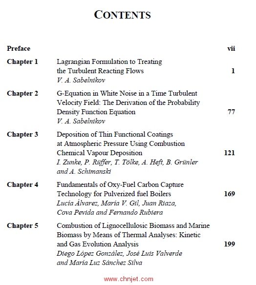 《Combustion：Types of Reactions, Fundamental Processes and Advanced Technologies》