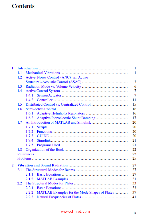 《Control of Noise and Structural Vibration：A MATLAB®-Based Approach》