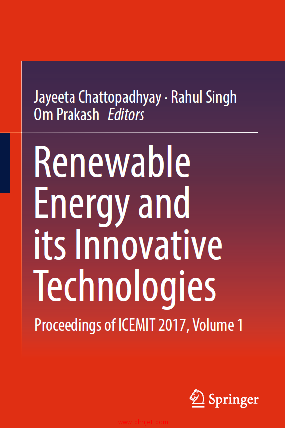 《Renewable Energy and its Innovative Technologies：Proceedings of ICEMIT 2017, Volume 1》