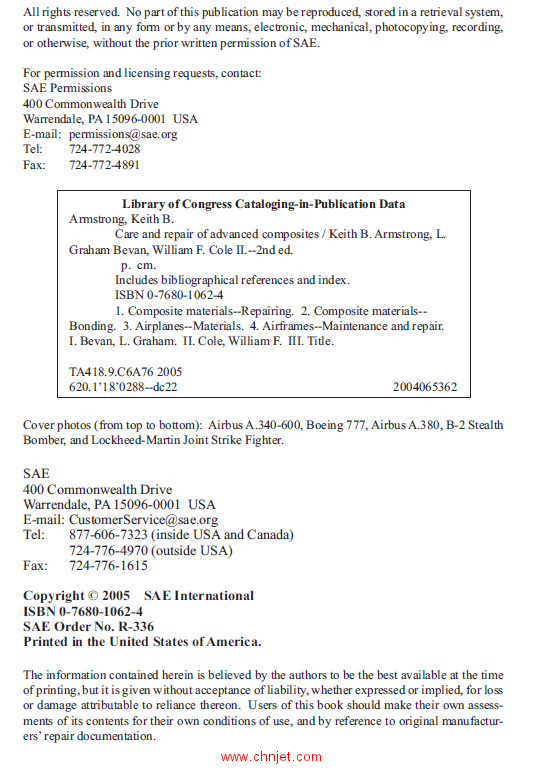 《Care and Repair of Advanced Composites》第二版