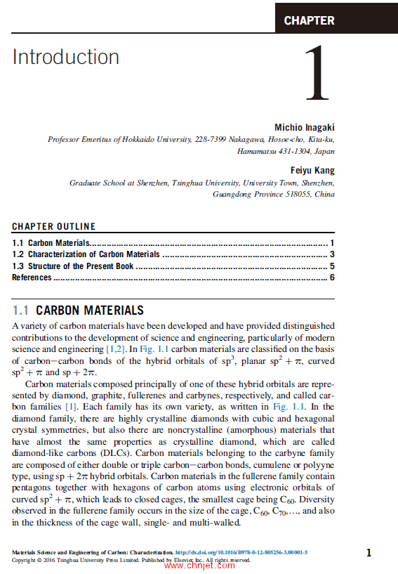 《Materials Science and Engineering of Carbon:Characterization》