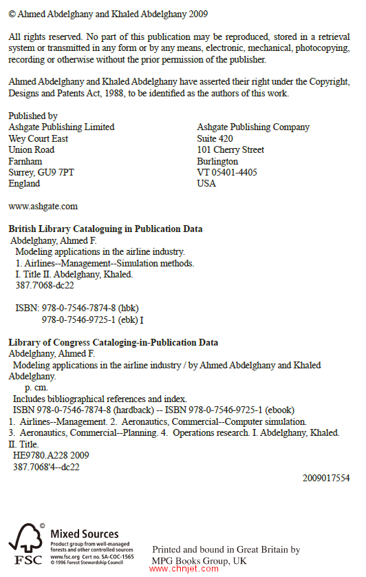 《Modeling Applications in the Airline Industry》