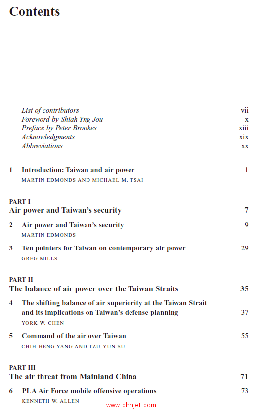 《Taiwan’s Security and Air Power：Taiwan’s defense against the air threat from Mainland China》 . ...