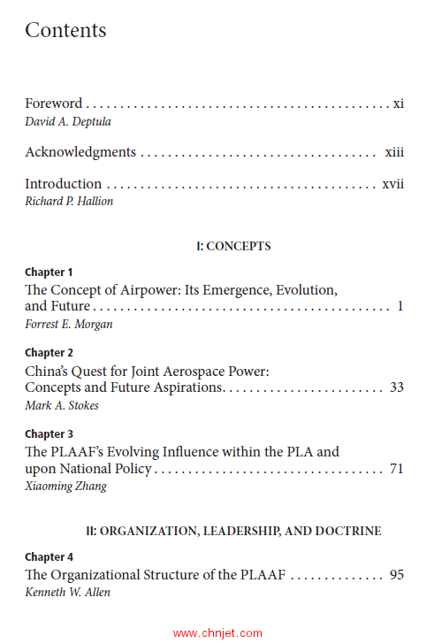 《The Chinese Air Force：Evolving Concepts, Roles, and Capabilities》