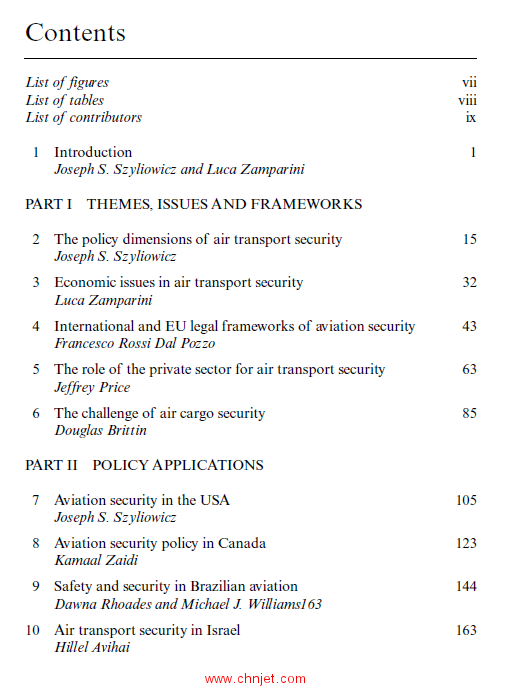 《Air Transport Security：Issues, Challenges and National Policies》