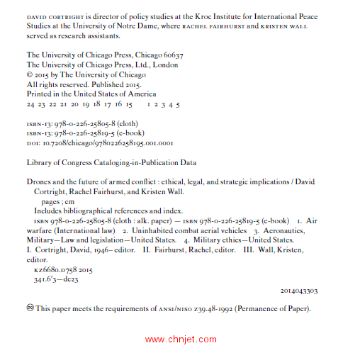《Drones and the Future of Armed Conflict：Ethical, Legal, and Strategic Implications》