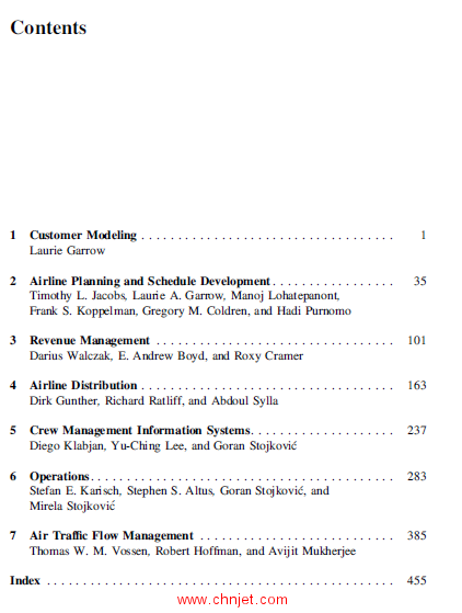 《Quantitative Problem Solving Methods in the Airline Industry: A Modeling Methodology Handbook》