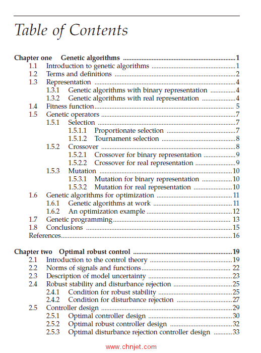 《Robust Control Systems with Genetic Algorithms》