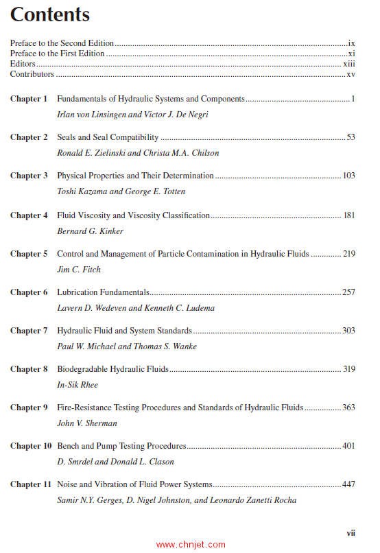 《Handbook of Hydraulic Fluid Technology》第二版