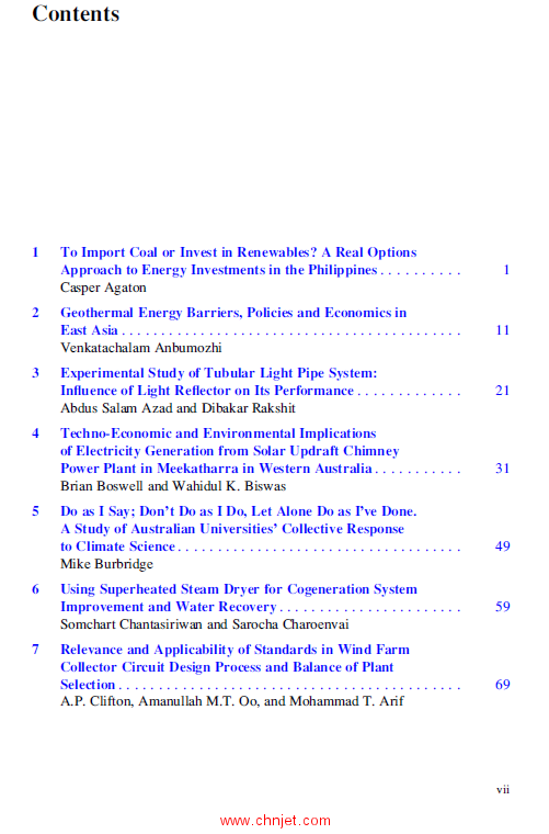 《Transition Towards 100% Renewable Energy：Selected Papers from the World Renewable Energy Congress ...