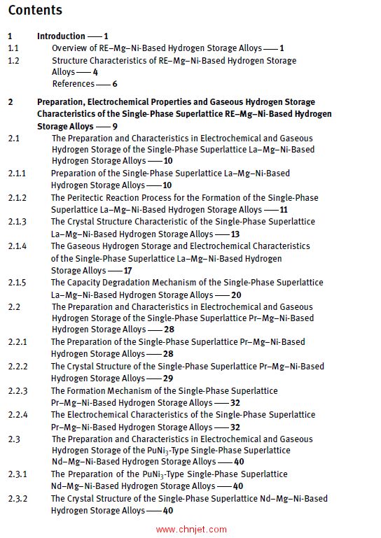 《Hydrogen Storage Alloys：With RE-Mg-Ni Based Negative Electrodes》