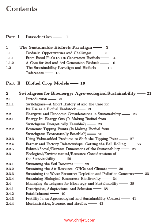 《Sustainable Biofuels：An Ecological Assessment of the Future Energy》