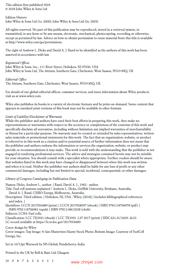 《Fuel Cell Systems Explained》第三版