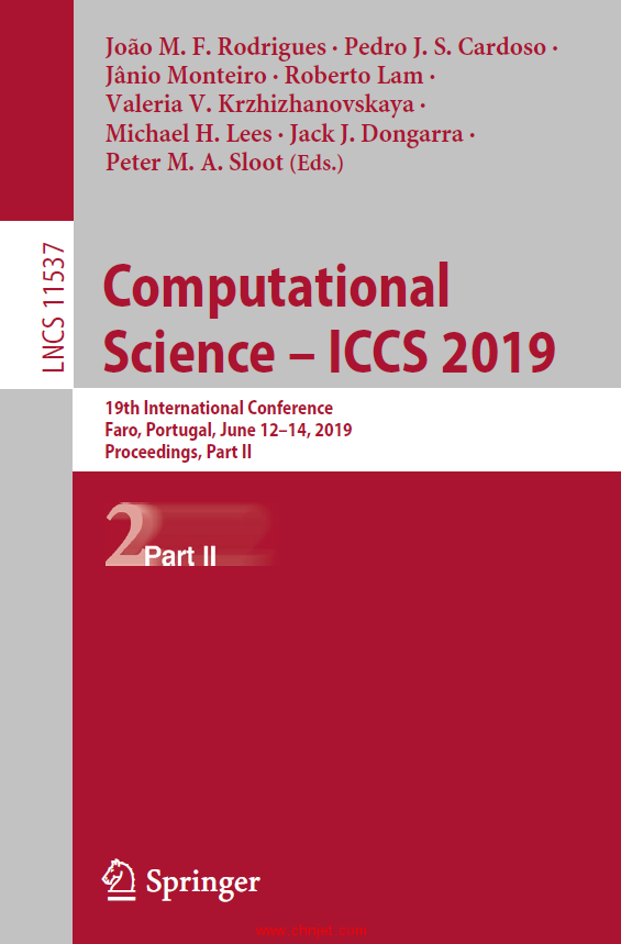 《Computational Science – ICCS 2019》Part I-V