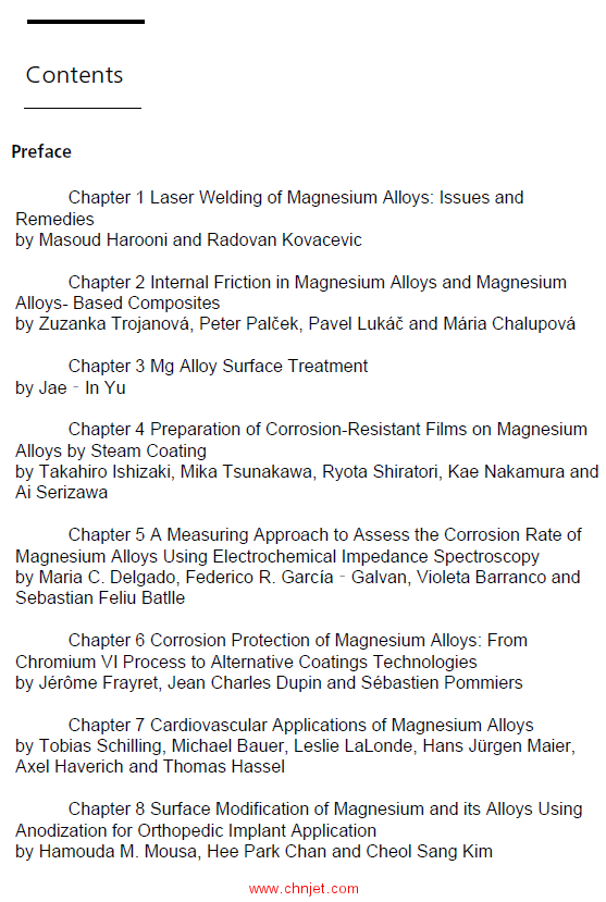 《Magnesium Alloys》