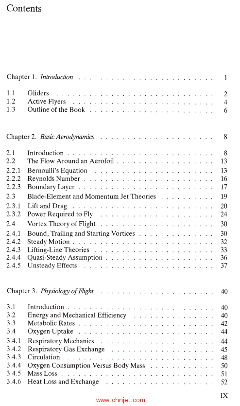 《Vertebrate Flight：Mechanics, Physiology, Morphology,Ecology and Evolution》