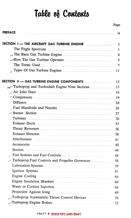 《The Aircraft Gas Turbine Engine and Its Operation》