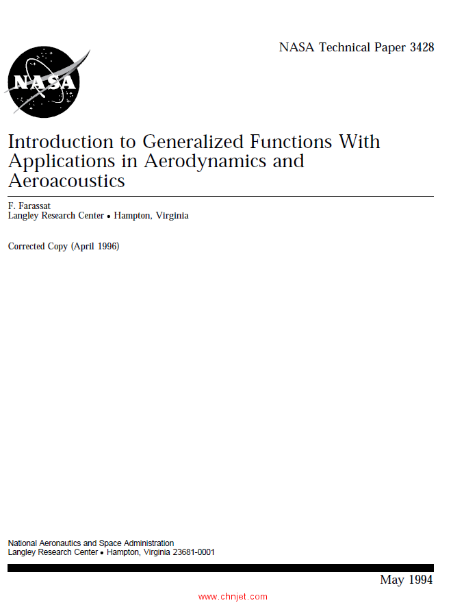 《Introduction to Generalized Functions With Applications in Aerodynamics and Aeroacoustics》